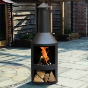 Kingfisher Log Burner with Log Store