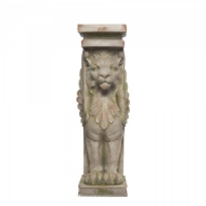 Nostalgic Garden Ornament Lion Pillar