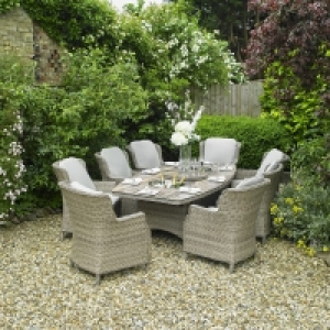 JTF  Harbo Firenze Rattan Garden Dining Set 8 Seater