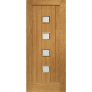 XL Siena External Oak Right Handed Fully Finished Door Set 2