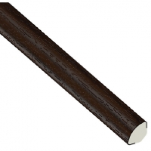 Wickes  Wickes PVCu Rosewood Quadrant 17.5 x 2500mm