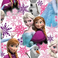 Wickes  Disney Frozen Anna & Elsa Pink Decorative Wallpaper - 10m