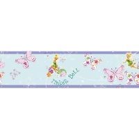 Wickes  Disney Tinkerbell Butterfly Multicoloured Decorative Border 