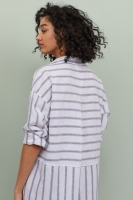 HM  Long linen-blend shirt