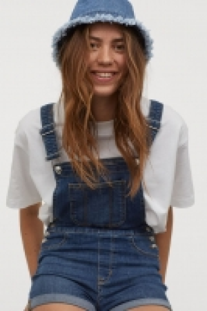 Denim dungaree shorts £12.00