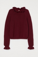 HM  Frill-trimmed knitted jumper