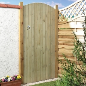 Wickes Ledged & Braced Arched Top Timber Gate - 915 x 1829 m