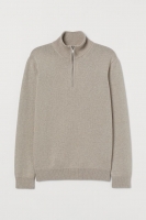 HM  Fine-knit jumper with a zip