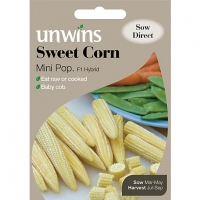 Wickes  Unwins Mini Pop Sweet Corn Seeds