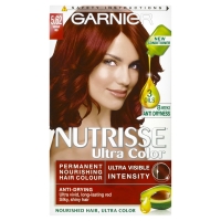 Wilko  Garnier Nutrisse Ultra Vibrant Red 5.62 Permanent Hair Dye