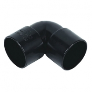 FloPlast WS11B Solvent Weld Waste 90 Deg Bend - Black 40mm £0.89