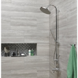 Wickes Everest Stone Porcelain Wall & Floor Tile 600 x 300mm £11.88