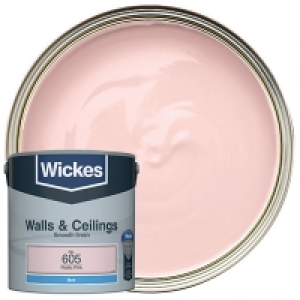 Wickes Poetic Pink - No. 605 Vinyl Matt Emulsion Paint - 2.5 £12.00