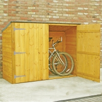 Wickes  Shire Shiplap Timber Bike Store Honey Brown - 6 x 2 ft