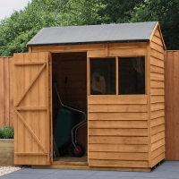 Wickes  Forest Garden 6 x 4 ft Reverse Apex Overlap Dip Treated Shed