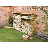 Wickes  Rowlinson 8 x 2 ft Timber Large Log Store