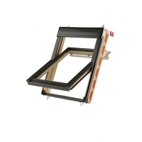 Wickes  Keylite Pine Centre Pivot Roof Window with Frosted Glazing -
