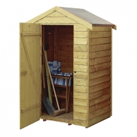Wickes  Rowlinson 4 x 3 ft Overlap Wooden Shed