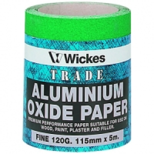 Wickes Aluminium Oxide Fine Sandpaper Roll - 5m £10.00