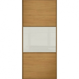 Spacepro Sliding Wardrobe Door Wideline Oak Panel & Arctic W £140.00