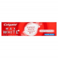 Wilko  Colgate Max White Expert Toothpaste Pearl Mint 75ml