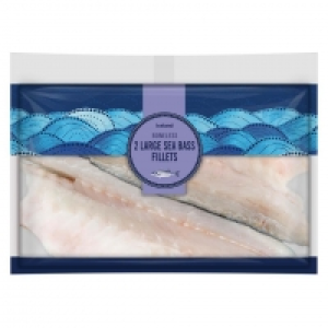 Iceland 2 Boneless Large Sea Bass Fillets 280g £4.00