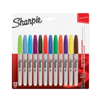 Wilko  Sharpie Fine Markers Assorted Colours 12 pack