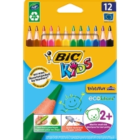 Wilko  Bic Kids Evolutions Triangle Colouring Pencils 12 pack