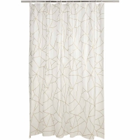 Wilko  Wilko Gold Triangular Shower Curtain