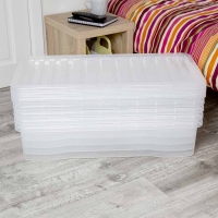 Wilko  Wham Crystal 42L Box and Lid 5pk