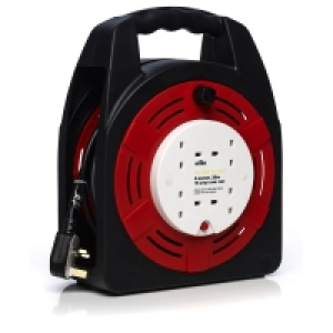 Wilko  Wilko 13 Amp 20m 4 Socket Case Reel