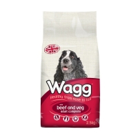 Wilko  Wagg Dry Dog Food Beef and Veg 2.5kg