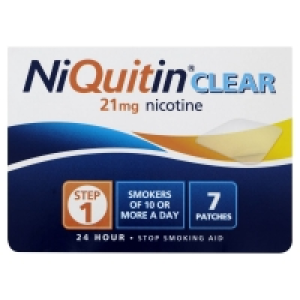 Wilko  NiQuitin Clear 24 Hour Nicotine Patches Step 1 (21mg) 7 pack