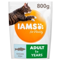 Wilko  IAMS Vitality Adult Cat Food Ocean Fish 800g