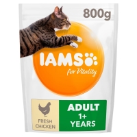 Wilko  IAMS Vitality Adult Cat Food Chicken 800g