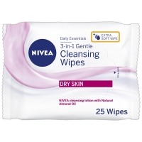 Wilko  Nivea Daily Essentials Dry Skin Gentle Facial Cleansing Wipe
