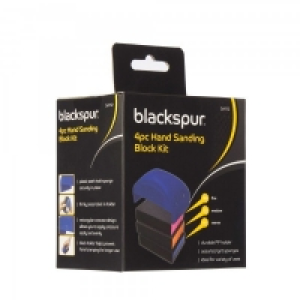 Blackspur Hand Sanding Block Kit 4 Piece £2.49