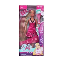 QDStores  Simba Toys Steffi Ultra Hair Dark Pink