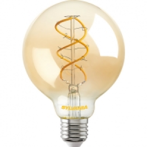 Sylvania LED Dimmable Golden Filament G95 E27 Light Bulb - 5 £25.00