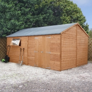 Mercia 16 X 10 Ft Pressure Treated Reverse Apex Roof Shiplap