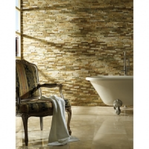 Wickes Oyster Split Face Mosaic Tile - 360 x 100mm Pack of 5