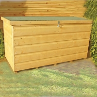 Wickes  Shire Shiplap Timber Storage Box Honey Brown - 4 x 2 ft