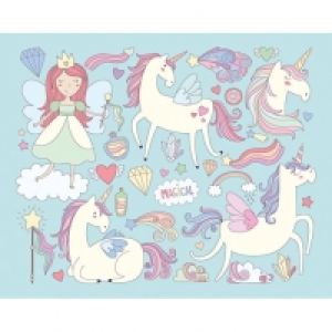 ohpopsi Unicorn Magic Wall Mural - L 3m (W) x 2.4m (H) £60.00