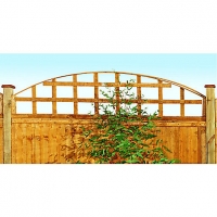 Wickes  Wickes Arch Top Trellis Fence Panel Autumn Gold - 460mm x 1.