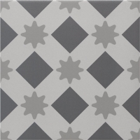 Wickes  Wickes Winchester Star Grey Ceramic Tile 200 x 200mm Sample
