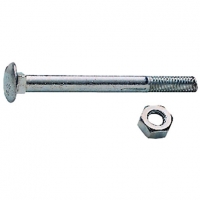 Wickes  Wickes Carriage Bolt Nut & Washer - M6 x 75mm Pack of 6