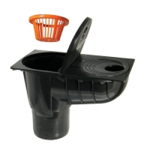 Wickes  FloPlast D94 Leaf/Debris Interceptor Gully - Black