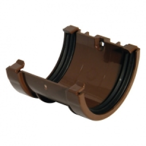 Wickes  FloPlast RUM1BR Miniflo Gutter Union Bracket - Brown