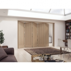 Jeld-Wen York Oak 3 Panel Internal Bi-Fold 5 Door Set - 2047 £1,200.00