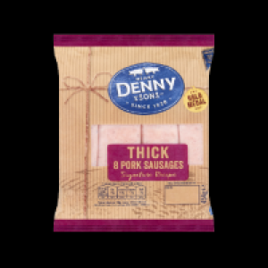 Denny 8 Thick Pork Sausages £1.60